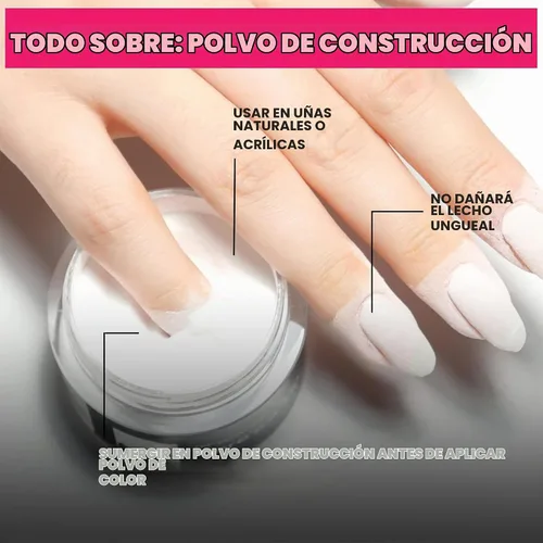 Vista 2 de Nailboo Polvo de inmersión para uñas – Polvo de inmersión de uñas transparente, hecho a medida con fórmula ultrafina altamente pigmentada,