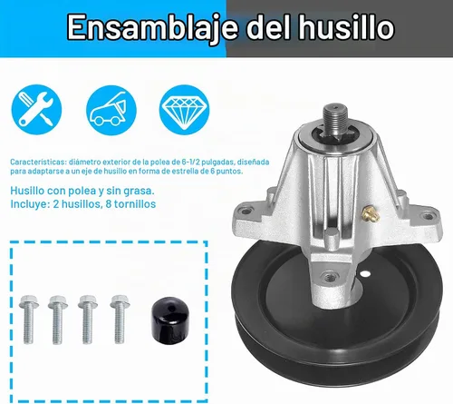 Vista 5 de [Usado] 918-04822 Conjunto de husillo compatible con cubiertas de 42 pulgadas Cub Cadet/MTD/Troy-Bilt LTX1040 LTX1042 LTX1045 RZT-42, 618-04822
