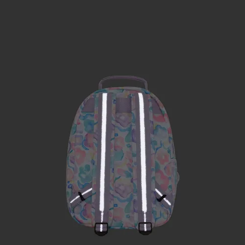 Vista 8 de Kipling Seúl - Mochila pequeña para tableta, diseño de flores acuáticas, talla única