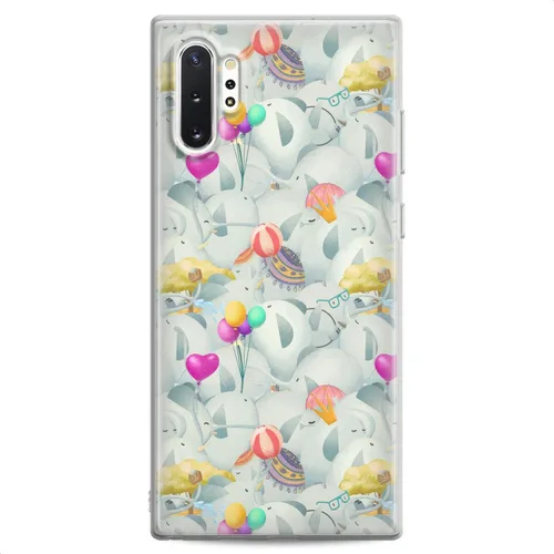 Vista 15 de Funda compatible con Samsung S23 S22 Plus S21 FE Ultra S20+ S10 Note 20 5G S10e S9 Lily Clear Flexible Waterlily Lotus Slim Fit Design Silicona Koi