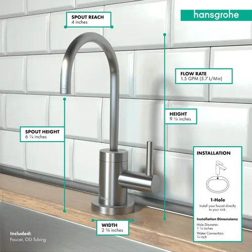 Vista 4 de HANSGROHE HG S - Llave para bebidas., 04301800