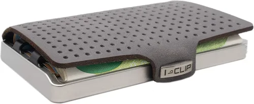 Vista 2 de I-CLIP Acero inoxidable con clip intercambiable - Cartera delgada - Cartera de cuero - Billetera premium - Tarjetero de acero inoxidable