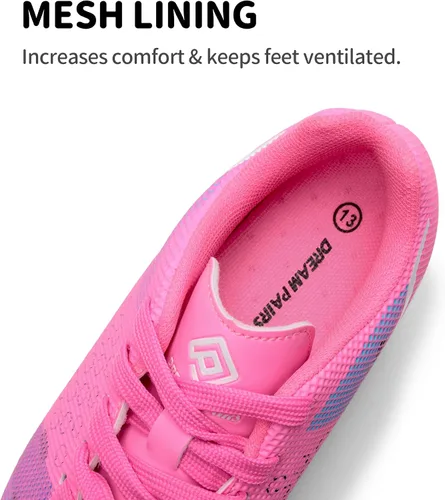 Vista 4 de DREAM PAIRS Zapatos de fútbol para niños y niñas, zapatos de fútbol para niños pequeñosniños grandes