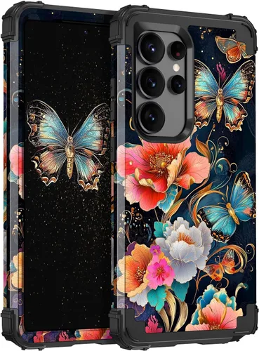 Vista 31 de Hekodonk Funda para Galaxy A15 5G, tres capas de alta resistencia a prueba de golpes, plástico duro+silicona suave, funda protectora de cuerpo Todo