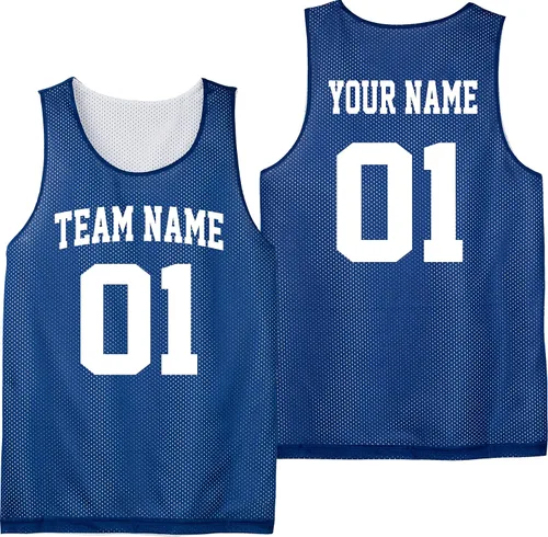 Vista 2 de Camiseta de baloncesto personalizada Tallas para adultos Añade a tu equipo, nombre y número Unisex