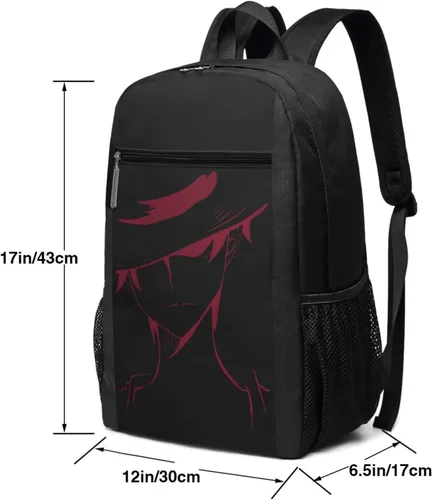 Vista 3 de Mochila de anime unisex One Piece Anime 17 pulgadas, negro, Negro, talla única