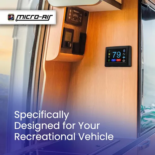 Vista 5 de MICRO-AIR EasyTouch - Termostato digital de repuesto para autocaravana, programable y confiable, habilitado para WiFi y Bluetooth, termostato