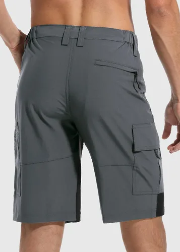 Vista 2 de Cycorld Mountain Bike-Pantalones cortos para hombre, acolchado de MTB para ciclismo holgado, forro de acolchado corto con bolsillos con cremallera