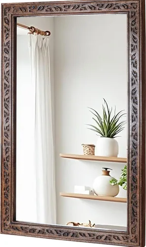Vista 21 de Espejo de pared, espejo de tocador con marco de madera maciza, espejo de pared decorativo de granja para baño, dormitorio, sala de estar y entrada