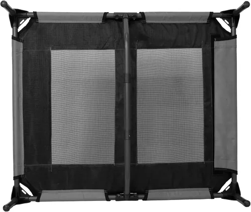 Vista 9 de Cama elevada para perros de 35 pulgadas con toldo extraíble, tamaño mediano, color gris Impermeable, transpirable, para camping, playa, patio