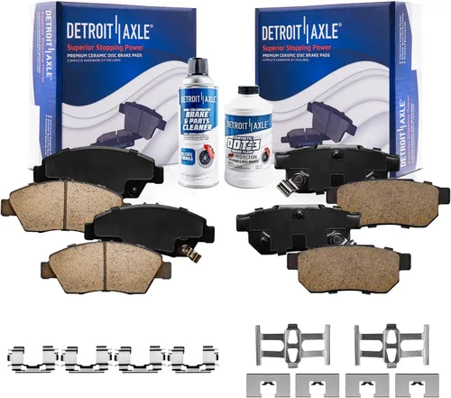 Vista 79 de Detroit Axle - Pastillas de Freno Delantero para Nissan Altima Maxima Sentra 350Z Cube Juke Versa INFINITI G35 I30 I35 Suzuki SX4 Crossover