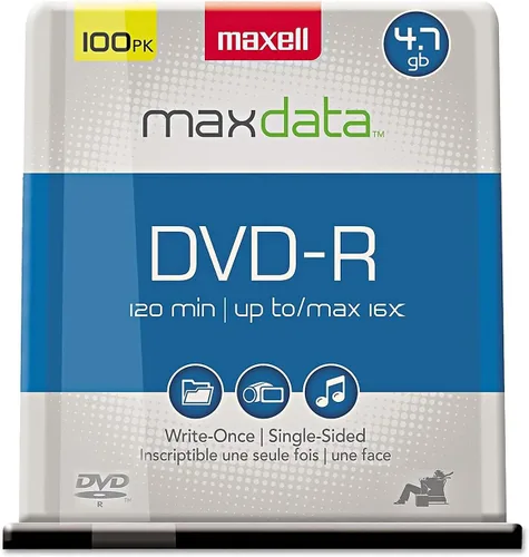 Vista 27 de Maxell 638004 4.7Gb Dvd-R 10Mm Caja de joyas