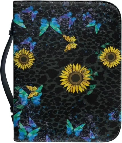 Vista 10 de Flashideas Funda de transporte ligera de la Biblia de la PU para las mujeres, cubierta de la Biblia de moda con asa para el estudio