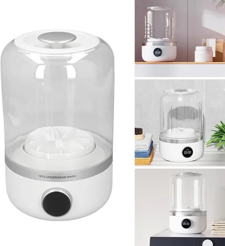 Vista 6 de Portable Cordless Washing Machine, Rechargeable Mini Washer for Baby Clothes, Socks & Small Garments, Ideal for Apartments & Camping, Compact &