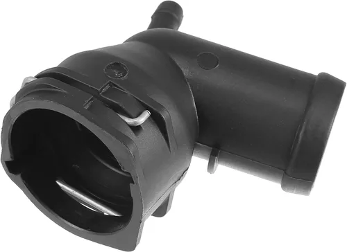 Vista 5 de X AUTOHAUX Conector de manguera de refrigerante superior del radiador 3C0122291D para Volkswagen Beetle Eos Golf Jetta Passat SportWagen
