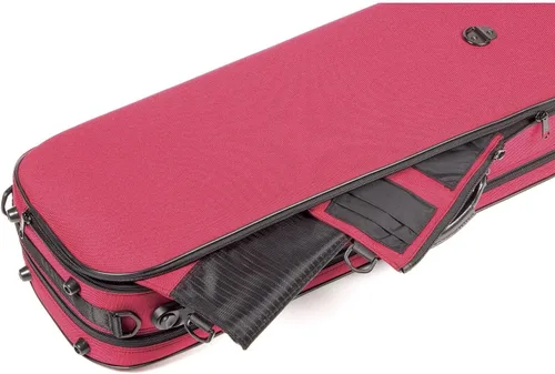 Vista 3 de Bam Stylus 5001S 4/4 - Estuche para violín (exterior rojo e interior plateado)