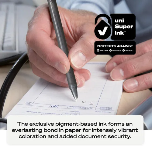Vista 6 de Uniball Jetstream 101 - Bolígrafo de punta media (0.039 pulgadas), color rojo Hybrid ink: gel smoothness with quick-dry speed, smudge-resistant