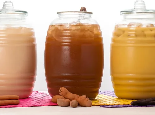 Vista 8 de Jarra de 5 galones con boquilla, dispensador de bebidas mexicanas Vitrolero Tapadera Aguas Frescas de jugo de agua, recipiente transparente de 20 L