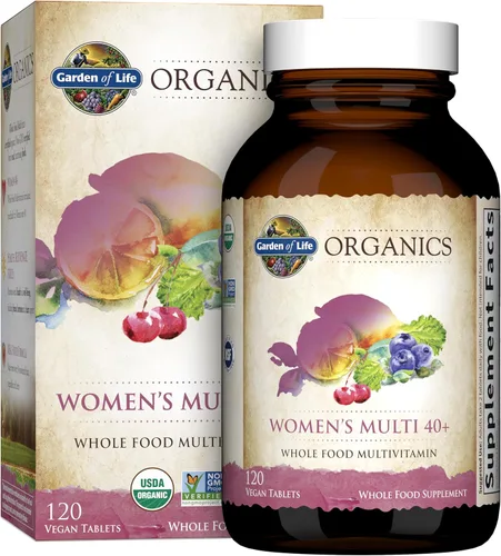Vista 9 de Garden of Life Organics Vitaminas para Mujeres de 40+ - 60 Tabletas, Multivitamínico para Mujeres de 40+, Vitaminas Veganas para Mujeres Mayores