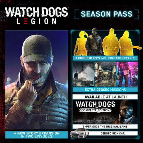 Vista 2 de Watch Dogs Pase de temporada de Legion Código de PC - Ubisoft Connect