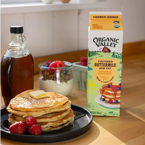 Vista 3 de Organic Valley Suero de leche cultivado orgánico 1%, 32 onzas