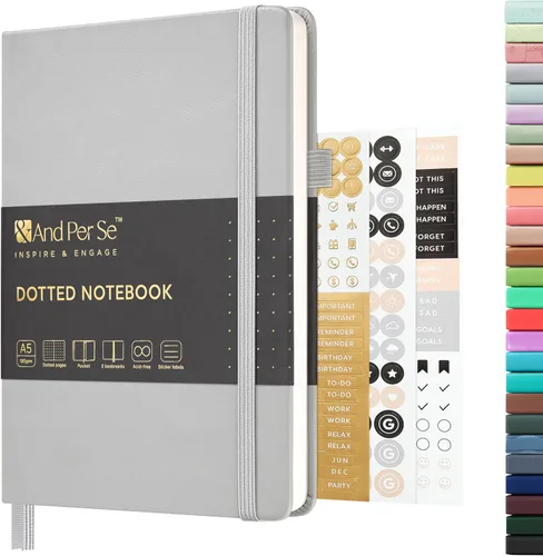 Vista 100 de ⩓ Per Se Cuaderno de Diario con Líneas (3 Paquetes), 160 Páginas Papel Grueso 100GSM, A5 Tapa Dura Cuadernos con Rayas Universitarias para Escribir