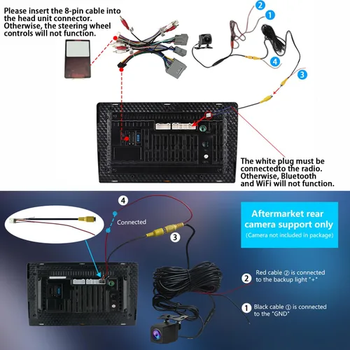 Vista 9 de Estéreo de coche con pantalla táctil de 9 pies para Ford F150 2009-2013, 2+64G Android estéreo de coche con Carplay inalámbrico y Android Auto