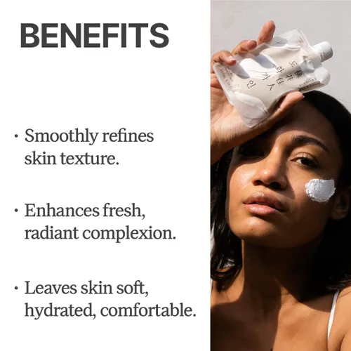 Vista 2 de Mascarilla facial de lavado de arroz l Ingredientes cosechados nacionalmente, iluminador y calmante l Producto de Corea - 3.38 onzas líquidas (arroz)