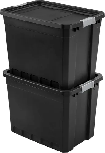 Vista 3 de Sterilite Apilador de contenedores NEGRO 27GA 14889004