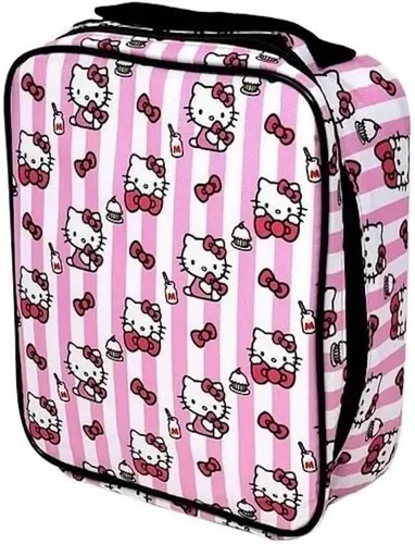 Vista 2 de U.P.D., Inc. Hello Kitty - Bolsa de almuerzo con moños de leche y cupcakes