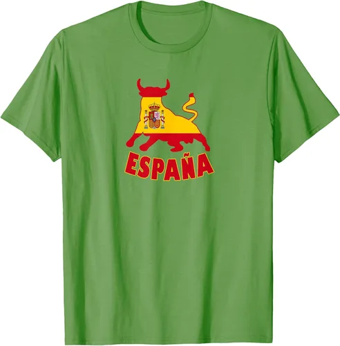 Vista 23 de Spain Espana with Bull and National Flag/Present T-Shirt Asphalt Grey