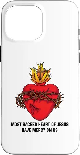 Vista 19 de iPhone 16 Most Sacred Heart of Jesus Design Case