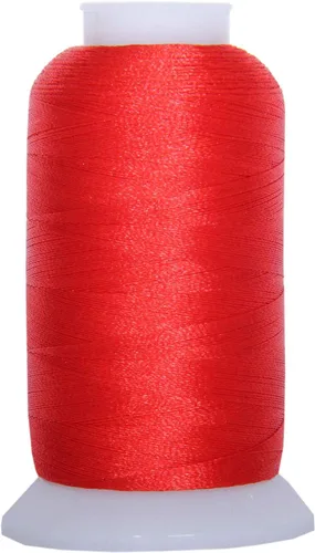 Vista 23 de Carretes de hilo de poliéster, 1000 m – 160 colores – Peso del hilo: 40 40wt trilobal polyester embroidery thread with bright sheen. Works with