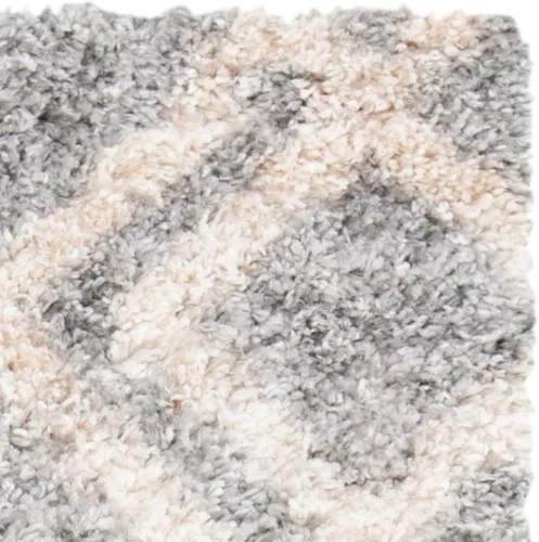 Vista 9 de SAFAVIEH Berber Shag Collection - Alfombra decorativa, 2 x 4 pies, diseño marroquí, color gris y crema, no desprende pelusa y de fácil cuidado, 1.2