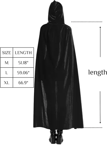 Vista 6 de Capa de Raven para mujer, capa con capucha para mujer, capa roja de Caperuca, capa morada con capucha, capa de cosplay de cuervo, capa morada