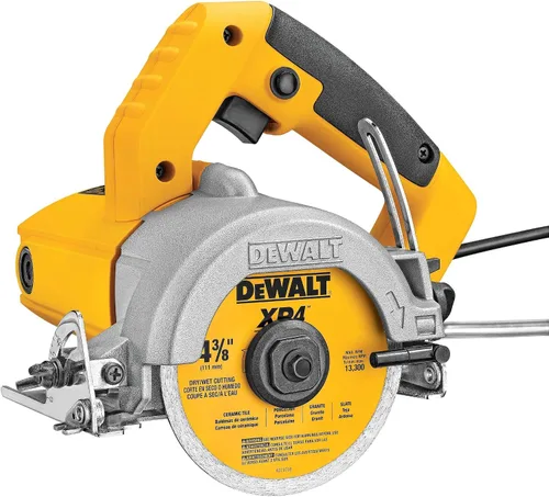 Vista 2 de DEWALT DWC860W – Sierra de mampostería para trabajos en mojado/seco, 4-3/8 pulgadas