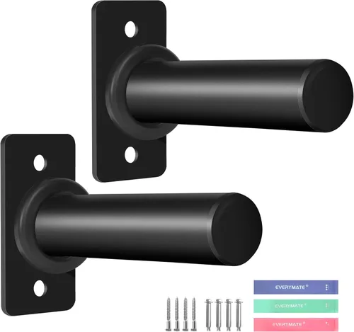 Vista 14 de EVERYMATE Soporte para placas de peso, soporte de placa de peso de montaje en pared para placas de parachoques, capacidad máxima de peso de 330