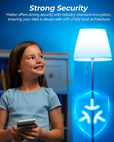 Vista 6 de Avatar Controls Bombilla inteligente E12, bombilla LED Matter compatible con Apple Homekit/Alexa, no requiere aplicación de terceros, requiere