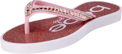 Vista 2 de bebe Girls Sandals - Glitter Rhinestone Thong Flip Flops Little KidBig Kid