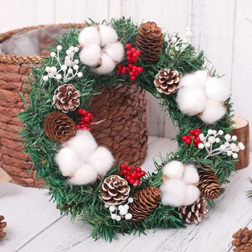 Vista 4 de Yahpetes 24 conos de pino de Navidad de 1.96 pulgadas con punta de nieve natural, decoraciones de piñas rústicas de Navidad para decoración y diseño
