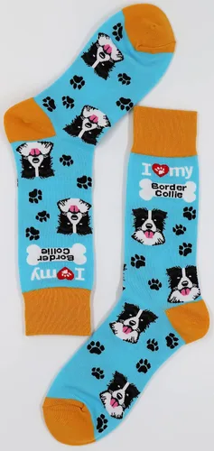 Vista 8 de Sock Society I Love Dogs - Calcetines divertidos unisex para hombres y mujeres diseño casual paquete de 3