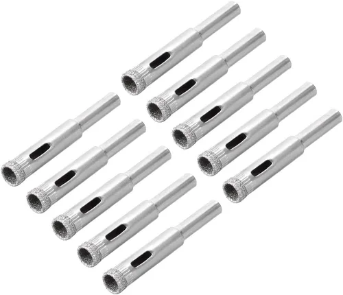 Vista 17 de uxcell Brocas de diamante de 0.157 in, sierras de agujero para azulejos de vidrio, porcelana, mármol, botellas de cerámica, ollas de ladrillo