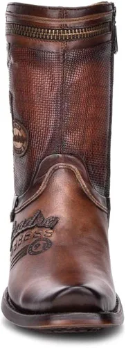 Vista 3 de Bota Hombre Cuadra en Piel Genuina Marrón