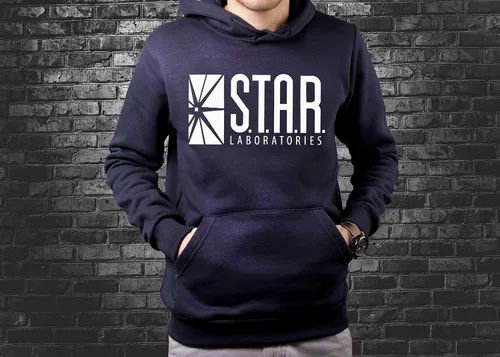 Vista 5 de fresh tees Star Laboratories S.T.A.R. LABS Sudadera con capucha