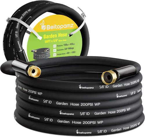 Vista 13 de Beitopamz Manguera de jardín corta de 1 pie x 5/8 pulgadas hembra a hembra, conector extensor de manguera de agua pequeña resistente, conexiones sin