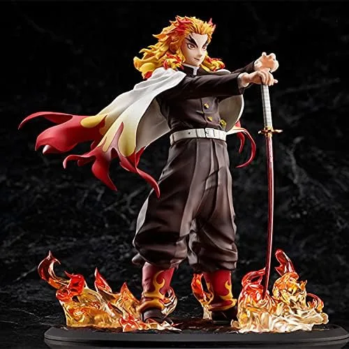 Vista 5 de Aniplex Figura de Demon Slayer Estatua Kyojuro Rengoku Escala 1/8 La Llama Pilar Hashira