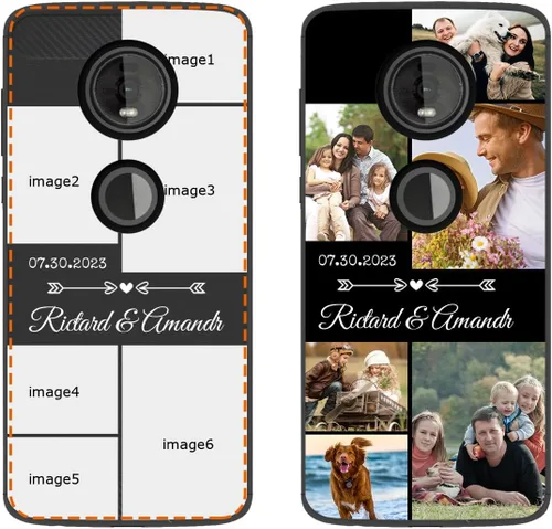 Vista 19 de Funda de teléfono con foto personalizada para Motorola Moto Z4, personaliza tu propia imagen, texto, imagen, imagen, a prueba de golpes, funda suave