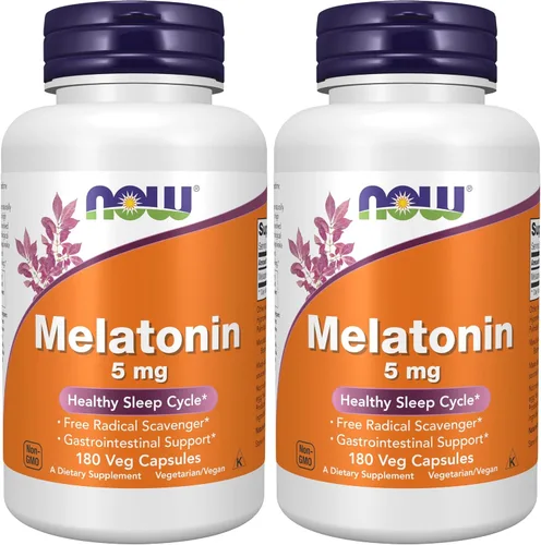 Vista 10 de Cápsulas de melatonina (180 unidades de 5 mg), de Now Foods, 733739035554, 60, 1, 1