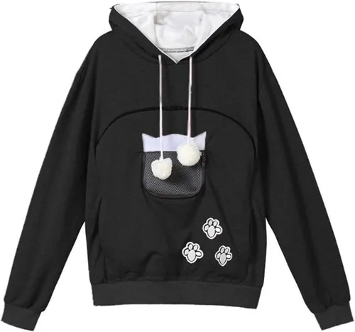 Vista 5 de Atuendos para mujer, con forro polar, sudadera con capucha de sherpa para mujer, sudadera de manga larga con capucha para otoño e invierno 2023