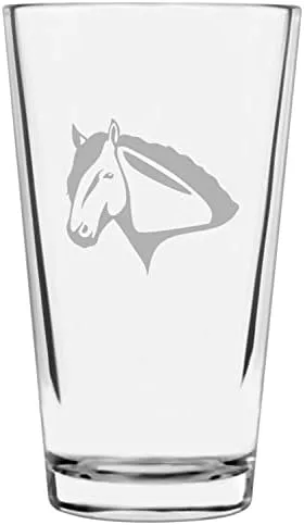 Vista 61 de Shetland Pony (cuerpo) - Vaso de pinta grabado con temática de caballo alternativo de 16 onzas